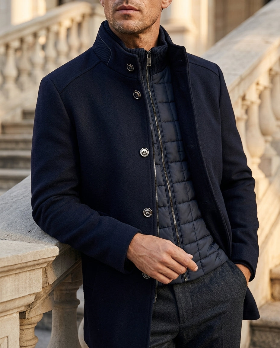 Cavendish Men's Wool Trench Coat