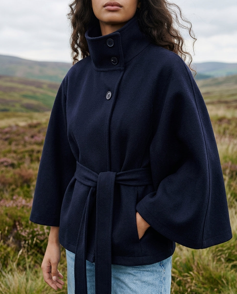 Waverly Women's Belted Cape Jacket