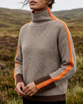 Everly Women's Herringbone Turtleneck Sweater