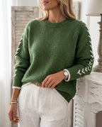 Everleigh Women's Whipstitch Trim Sweater