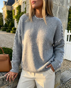 Everleigh Women's Whipstitch Trim Sweater