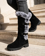 Everly Women's Fur Trim Buckle Boots