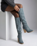 Charlotte Women's Block Heel Knee Boots