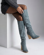Charlotte Women's Block Heel Knee Boots