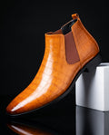 Sterling Men's Croc Embossed Chelsea Boots