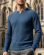 Weston Men's Waffle Knit V-Neck Shirt
