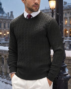 Prescott Men's Cable Knit Crew Sweater