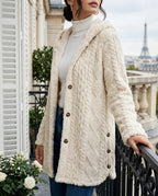 Blakely Women's Plush Hooded Cardigan