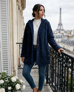 Blakely Women's Plush Hooded Cardigan