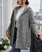 Blakely Women's Plush Hooded Cardigan