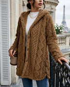 Blakely Women's Plush Hooded Cardigan