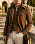 Prescott Men's Wool Stand Collar Coat