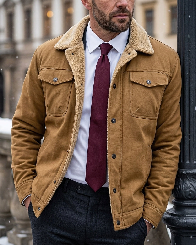 Barrett Men's Sherpa Lined Utility Jacket