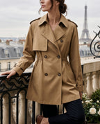 Delaney Women's Wide Lapel Trench Coat