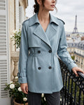 Delaney Women's Wide Lapel Trench Coat