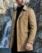 Harrison Men's Belted Trench Coat