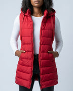 Waverly Women's Long Hooded Puffer Vest