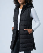 Waverly Women's Long Hooded Puffer Vest
