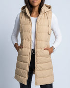 Waverly Women's Long Hooded Puffer Vest