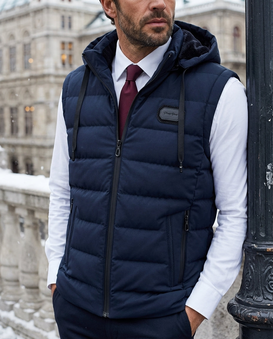 Sinclair Men's Detachable Hood Thermal Vest