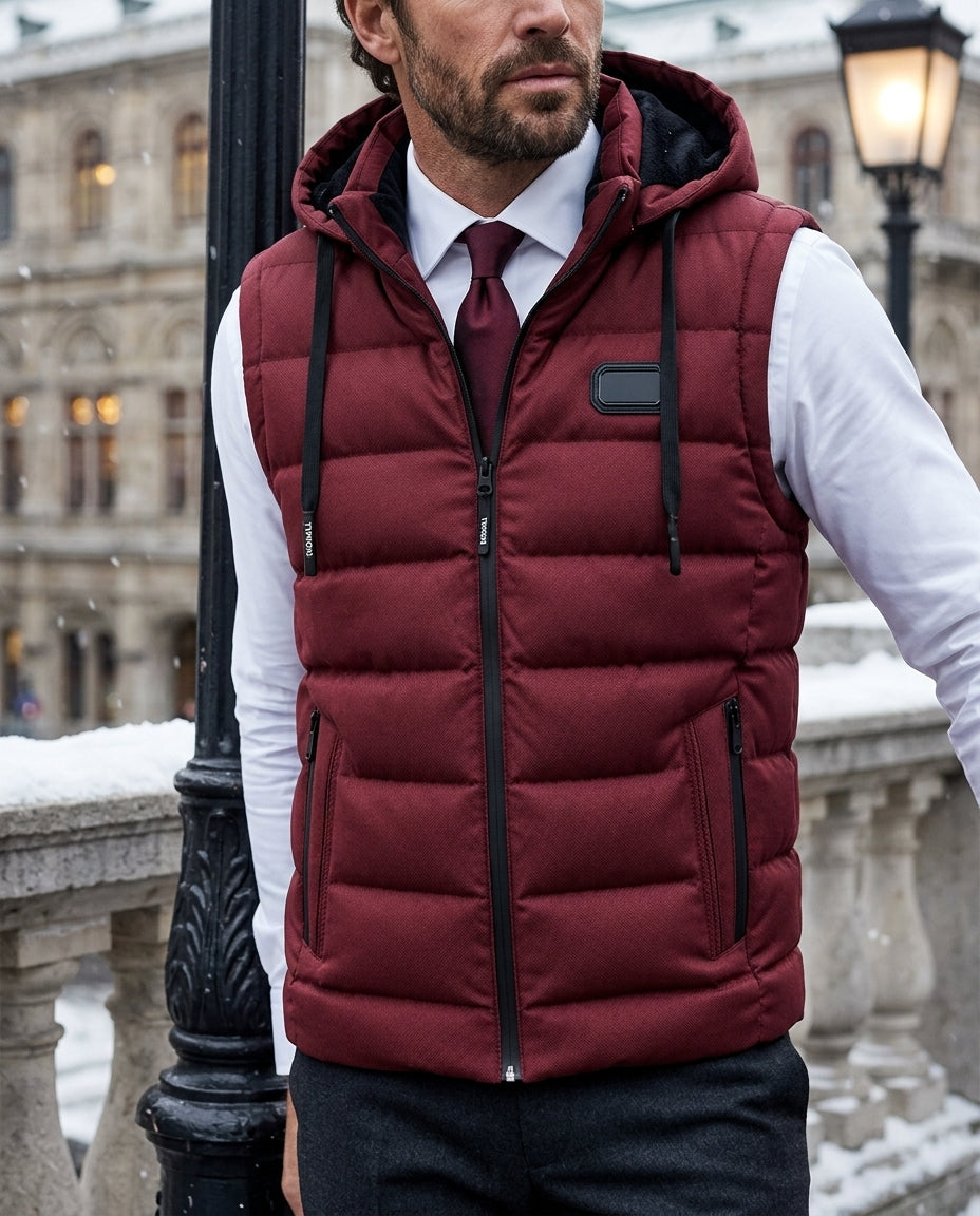 Sinclair Men's Detachable Hood Thermal Vest