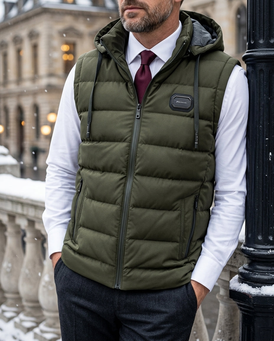 Sinclair Men's Detachable Hood Thermal Vest