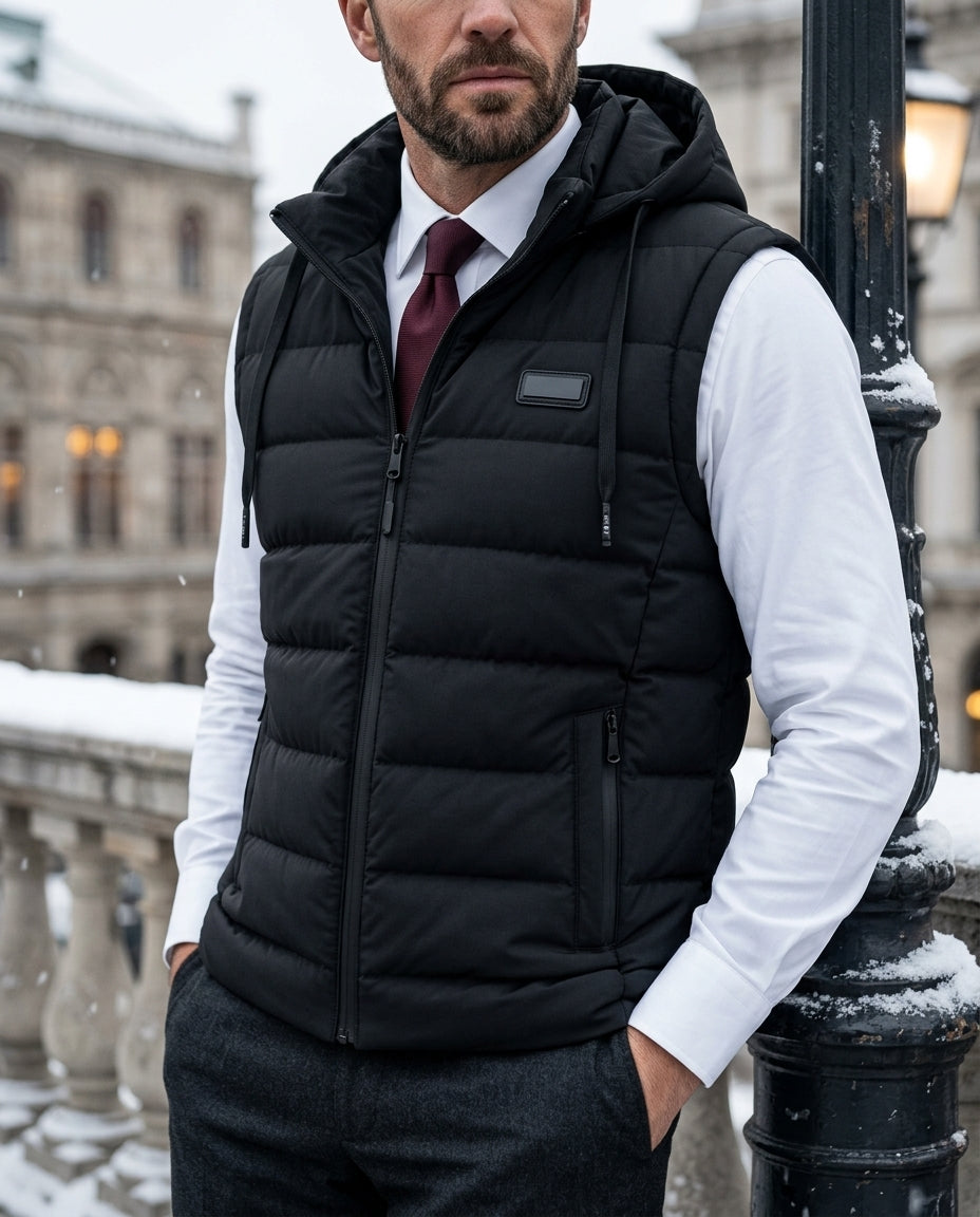 Sinclair Men's Detachable Hood Thermal Vest
