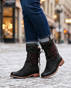 Sophia Women's Studded Lace Up Ankle Boots