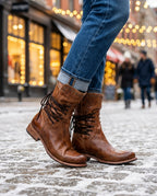 Sophia Women's Studded Lace Up Ankle Boots