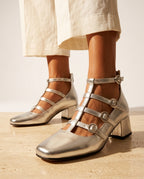 Delaney Women's Square Toe Buckle Sandals