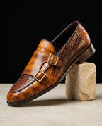 Sinclair Men's Croc Embossed Loafers