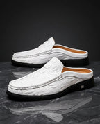 Ellison Men's Croc Embossed Mule Loafers