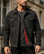 Sutton Men's Flannel Lined Denim Jacket
