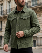 Sutton Men's Flannel Lined Denim Jacket