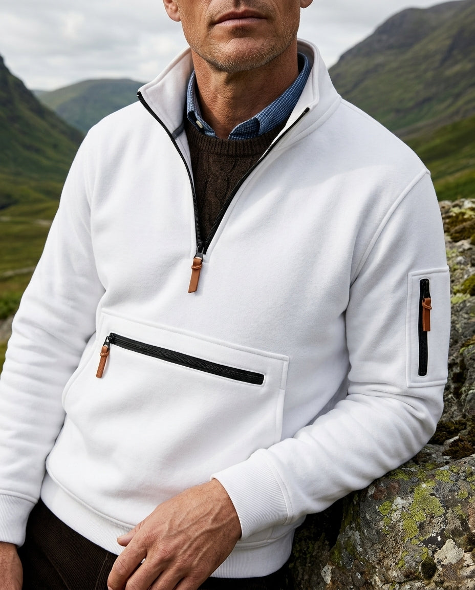 Sinclair Men's Zip Pocket Fleece Pullover