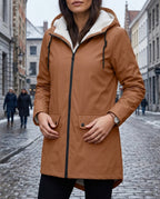Genevieve Women's Waterproof Hooded Trench