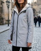 Genevieve Women's Waterproof Hooded Trench