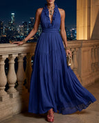 Vivienne Women's Plunge Backless Maxi Dress