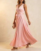Hadley Women's Sleeveless Wrap Maxi Dress