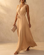 Hadley Women's Sleeveless Wrap Maxi Dress