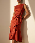 Bellamy Women's Asymmetric Ruffle Midi Dress