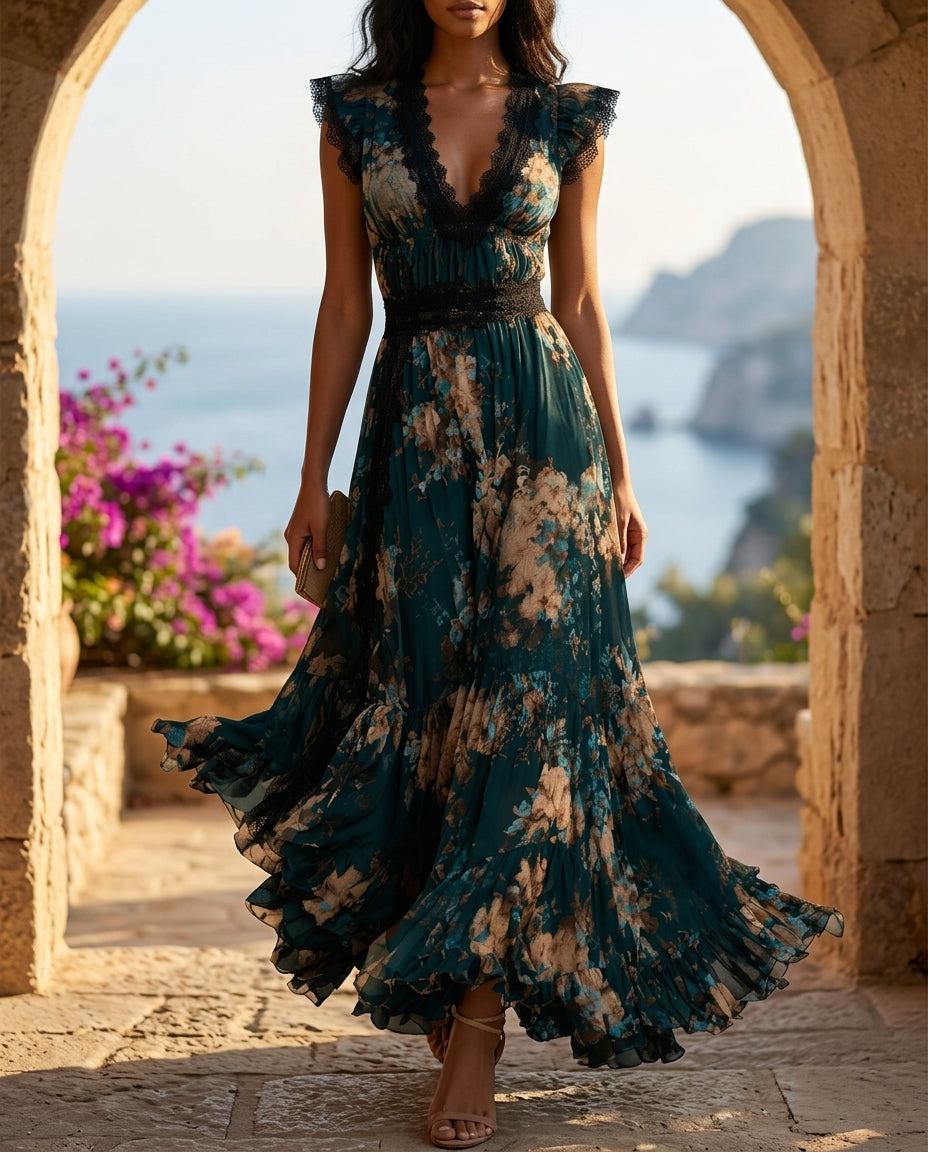 Bellamy Women's Tiered Floral Maxi Dress