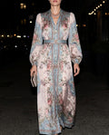 Samira Women's Floral Tie Waist Maxi Dress