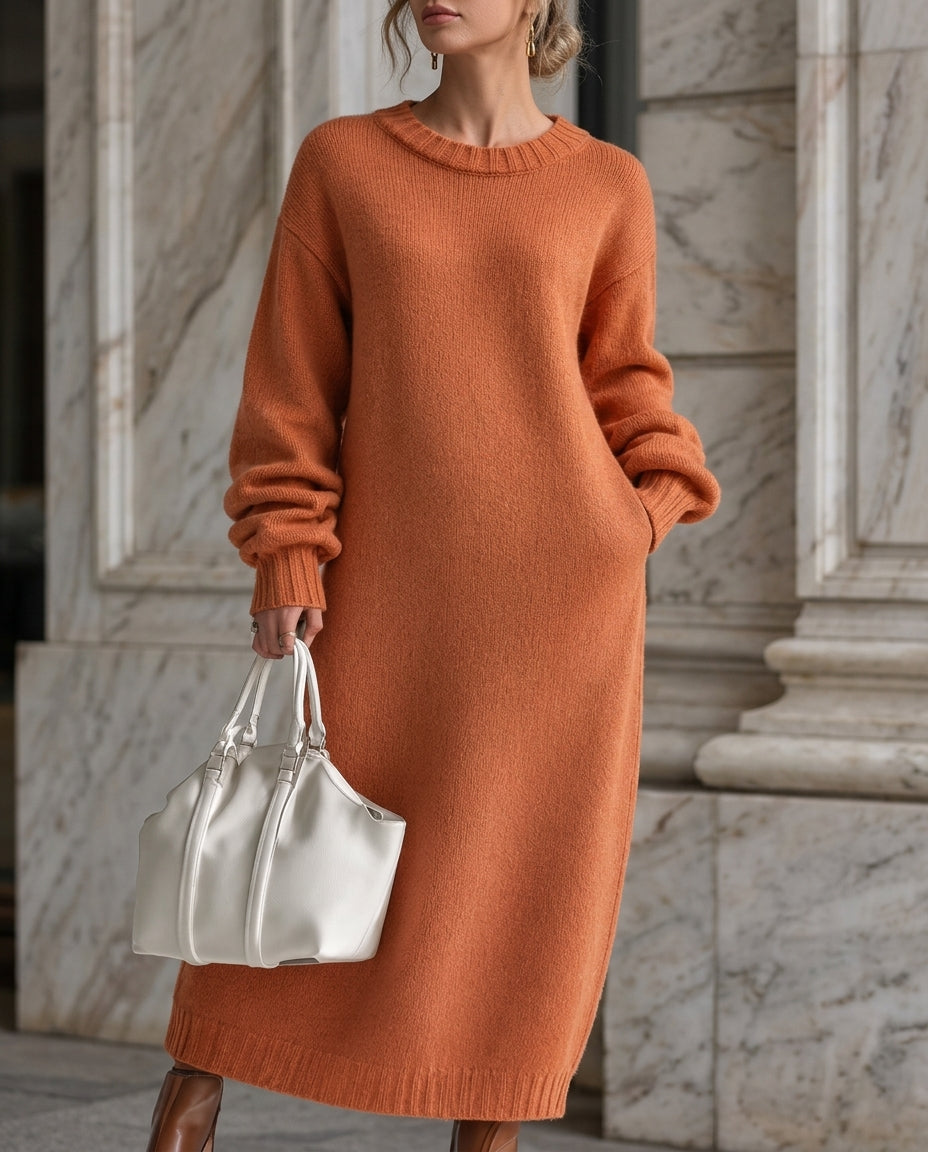 Adara Women's Oversized Knit Maxi Dress
