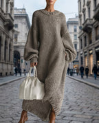 Adara Women's Oversized Maxi Sweater Dress