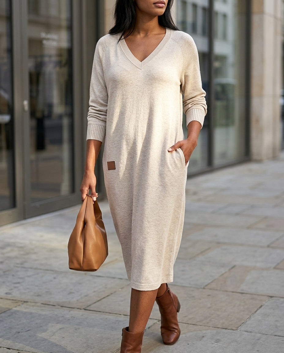Stella Women's Flowing V-Neck Dress