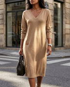 Stella Women's Flowing V-Neck Dress