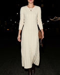 Marina Women's Cable Knit Maxi Sweater Dress