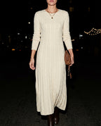 Marina Women's Cable Knit Maxi Sweater Dress