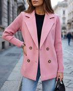 Halle Women's Knit Sleeve Blazer